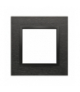Ramka 1- krotna metalowa inox dark DRN1/83