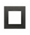 Ramka 1- krotna metalowa inox dark DRN1/83