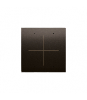Klawisz z piktogramem "krzyż" do łączników i sterowników elektronicznych brąz mat, metalizowany Simon54 DKE04/46