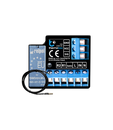 Termostat do sterowania ogrzewaniem lub chłodzeniem z możliwością współpracy 2 sond cyfrowych [Wi-Fi] THERMOBOX