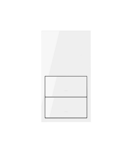 Panel 2-krotny: 2 klawisze biały Simon100 10020213-130