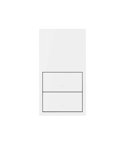 Panel 2-krotny: 2 klawisze biały mat Simon100 10020213-230