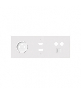 Panel 3-krotny: 1 gniazdo + 1 HDMI + 1 USB + 1 TV + 1 RJ45 biały mat Simon100 10020317-230