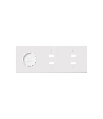 Panel 3-krotny: 1 gniazdo + 1 HDMI + 1 USB + 1 HDMI + 1 USB biały mat Simon100 10020318-230
