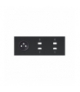 Panel 3-krotny: 1 gniazdo + 1 HDMI + 1 USB + 1 HDMI + 1 USB czarny mat Simon100 10020318-238