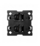 Adapter na 2 złącza RJ45, kompatybilny z formatem Keystone i Systimax (mechanizm, bez ramki montażowej) Simon100 10000002-039