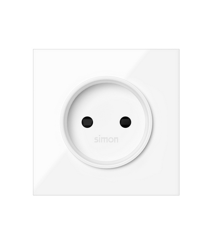 Pokrywa do gniazda bez uziemienia biały Simon100 10000040-130