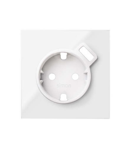 Pokrywa do gniazda Schuko z zintegrowaną ładowarką 1xUSB biały Simon100 10000049-130