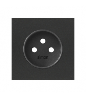 Pokrywa gniazda pojedynczego czarny mat Simon100 10000068-238