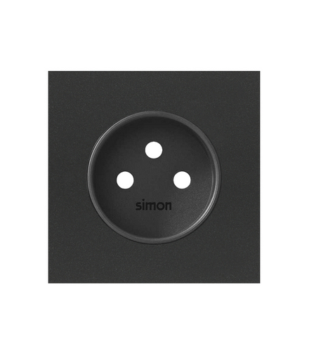Pokrywa gniazda pojedynczego czarny mat Simon100 10000068-238