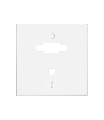 Pokrywa do gniazda VGA + mini-jack biały mat Simon100 10000091-230