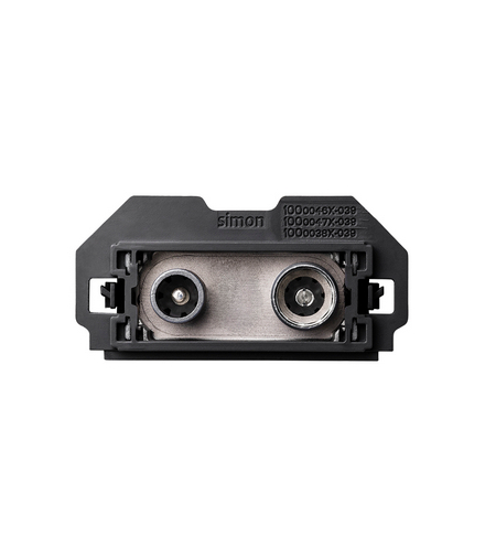 Gniazdo antenowe R/TV-SAT zakończeniowe (mechanizm 1/2, bez ramki montażowej) Simon100 10000468-039