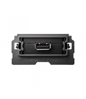 Gniazdo USB pojedyncze, 2.0, typ A żeńskie (mechanizm 1/2, bez ramki montażowej) Simon100 10000561-039