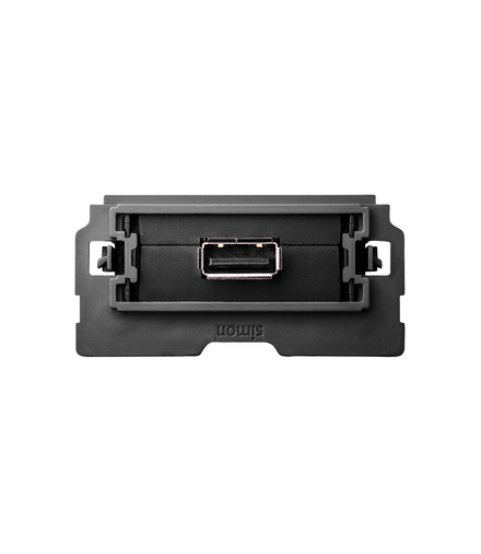 Gniazdo USB pojedyncze, 2.0, typ A żeńskie (mechanizm 1/2, bez ramki montażowej) Simon100 10000561-039