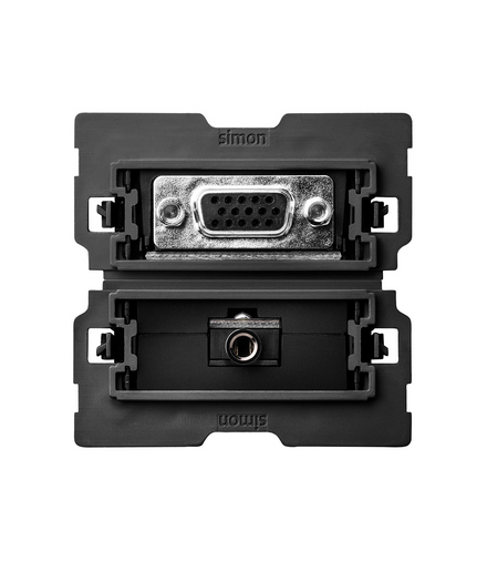 Gniazdo VGA + mini-jack (mechanizm, bez ramki montażowej) Simon100 10000564-039