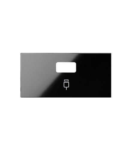 Pokrywa do gniazda USB pojedynczego (mechanizm 1/2) czarny Simon100 10001091-138