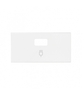 Pokrywa do gniazda USB pojedynczego (mechanizm 1/2) biały mat Simon100 10001091-230