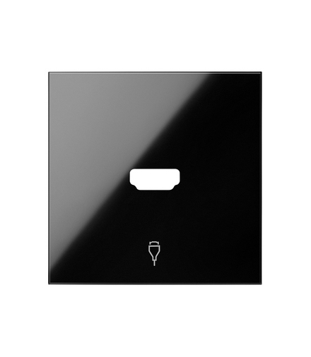 Pokrywa gniazdo HDMI pojedynczego czarny Simon100 10001094-138