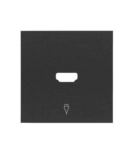 Pokrywa gniazdo HDMI pojedynczego czarny mat Simon100 10001094-238