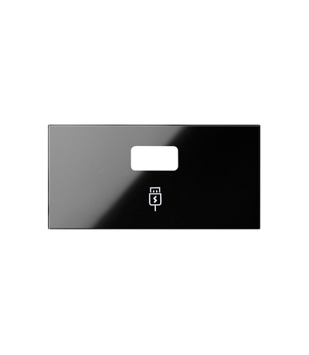 Pokrywa ładowarki USB, ref.10000380-039 czarny Simon100 10001097-138