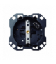 Gniazdo z uziemieniem Schuko i zintegrowaną ładowarką 1xUSB SmartCharge 2,1A, 5V D/C (mechanizm, bez ramki montażowej) 16A Simon100 10001432-039