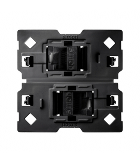 Gniazdo komputerowe 2x RJ45 kategoria 6 (mechanizm, bez ramki montażowej) Simon100 10002544-039