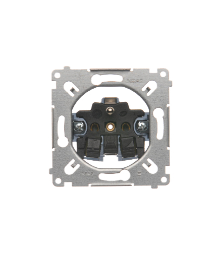 Gniazdo wtyczkowe pojedyncze z uziemieniem (mechanizm) 16A 250V, szybkozłącza, SGZ1CM