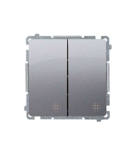 Łącznik krzyżowy podwójny 10AX 250V, szybkozłącza, inox BMW7/2.01/21