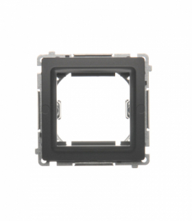 Adapter przejściówka na osprzęt standardu 45×45 mm grafit mat, metalizowany BMA45M/28