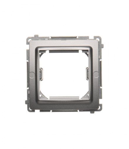 Adapter przejściówka na osprzęt standardu 45×45 mm srebrny mat, metalizowany BMA45M/43