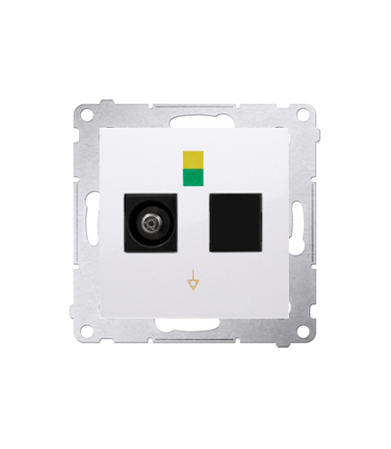 Gniazdo ekwipotencjalne do ramek Nature do ramek Premium (moduł) zaciski śrubowe 2.5, 4, 6 mm2, biały DGEK1.01/11