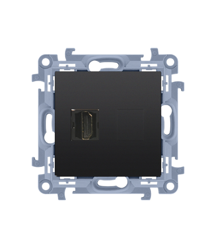 Gniazdo HDMI ver.1.4 (moduł), czarny mat Simon10 CGHDMI.01/49