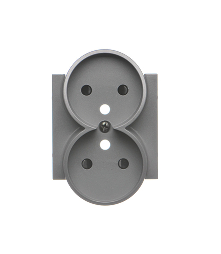 Pokrywa gniazda wtyczkowego podwójnego do SGZ2CM Grafitowy mat Simon55 TGZ2MZP/116