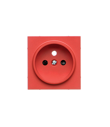 Pokrywa gniazda wtyczkowego pojedynczego do SGZ1CM, SGZ1M Czerwony Simon55 TGZ1ZP/122
