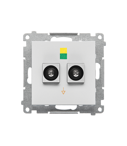 Gniazdo ekwipotencjalne podwójne (moduł), Jasnoszary mat Simon55 TGEK2.01/114