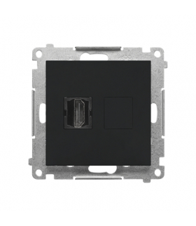Gniazdo HDMI (moduł), Czarny mat Simon55 TGHDMI.01/149
