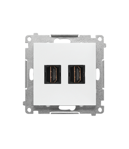 Gniazdo HDMI podwójne (moduł), Biały mat Simon55 TGHDMI2.01/111