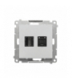 Gniazdo HDMI + RJ45 kat.6. (moduł), Aluminium mat Simon55 TGHRJ45.01/143