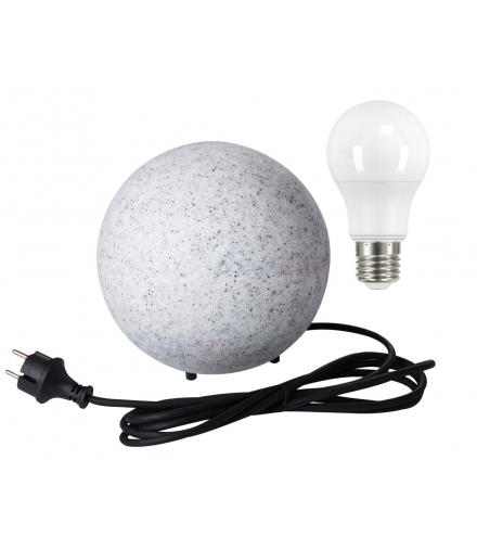 STONO 30 Oprawa ogrodowa kula wbijana E27 30cm + żarówka LED ściemnialna 5,5W Kanlux