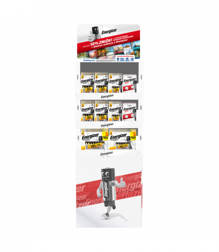 Stand ekspozycyjny z bateriami Alkaline Power: Baterie 92xAA/4 +69xAAA/4 +23xAA/8 +23xAAA/8 +23xCR2032/ 2 Booking Energizer 447238