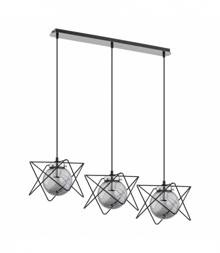 CORRADO 3P, lampa wisząca, E14 max. 3x 40W, chrom Orno Adviti AD-LD-6213GGE14S