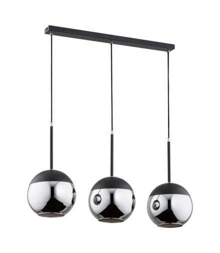 LARA 3P, lampa wisząca, E27 max. 3x60W, czarna Orno Adviti AD-LD-6217BE27S