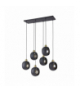 JALA 6P, lampa wisząca, E27 max.15W, czarna Orno Adviti AD-LD-6227BE27M