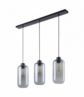 LAZIO 3P, lampa wisząca, E27 max.15W, czarna Orno Adviti AD-LD-6229BE27S