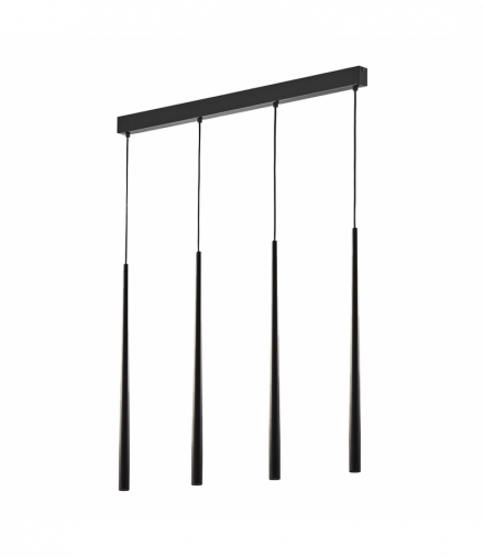 TABUNG 4P, lampa wisząca, G9 max.6W, czarna Orno Adviti AD-LD-6232BG9