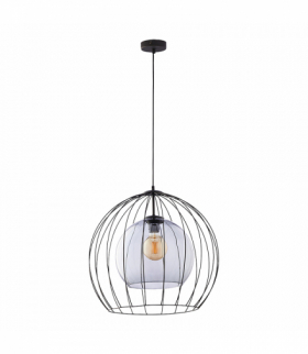 DUNIA 500 1P, lampa wisząca, E27 max.15W, czarna Orno Adviti AD-LD-6234BE27S