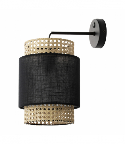 LANA 1P, kinkiet, E27 max. 60W, czarny Orno AD-LD-6236BE27T