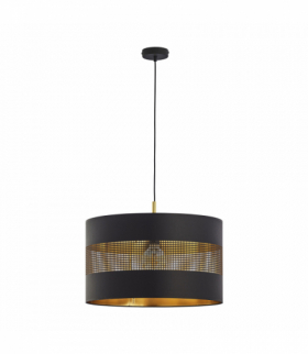 ALESSIO 1P, lampa wisząca, E27 max.60W, czarno-złota Orno Adviti AD-LD-6243BCE27T