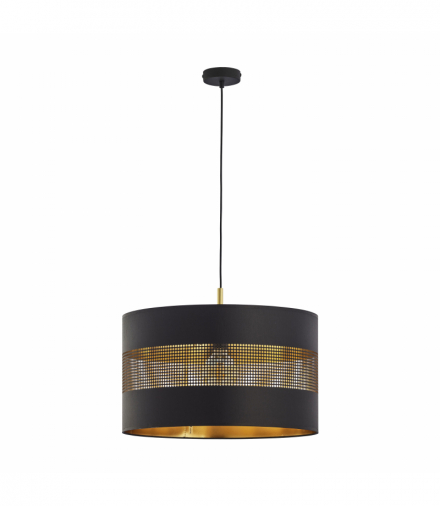 ALESSIO 1P, lampa wisząca, E27 max.60W, czarno-złota Orno Adviti AD-LD-6243BCE27T