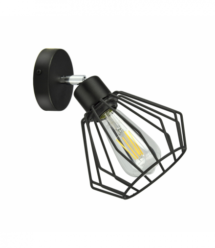 WAYA kinkiet, moc max. 1x60W, E27, czarny Orno AD-LD-6259BE27M